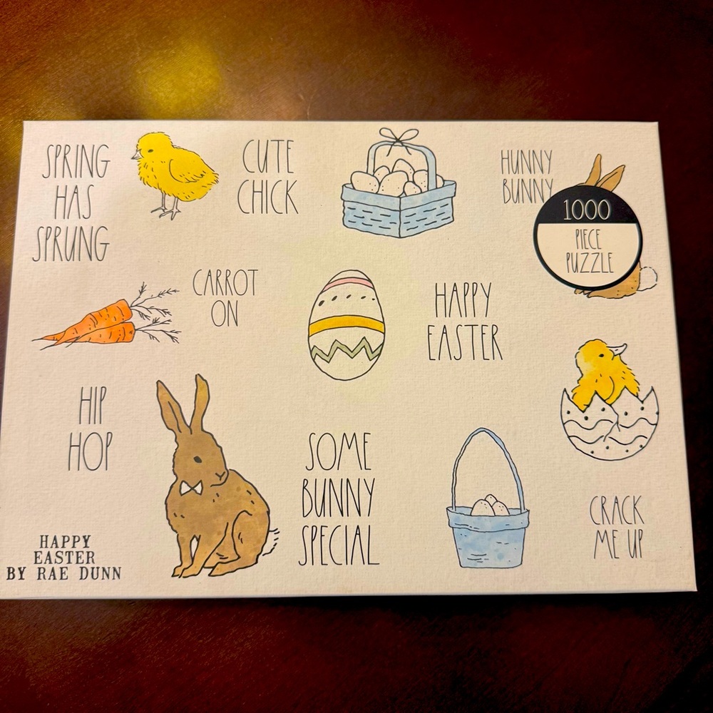 Rae Dunn 1000 piece Easter puzzle